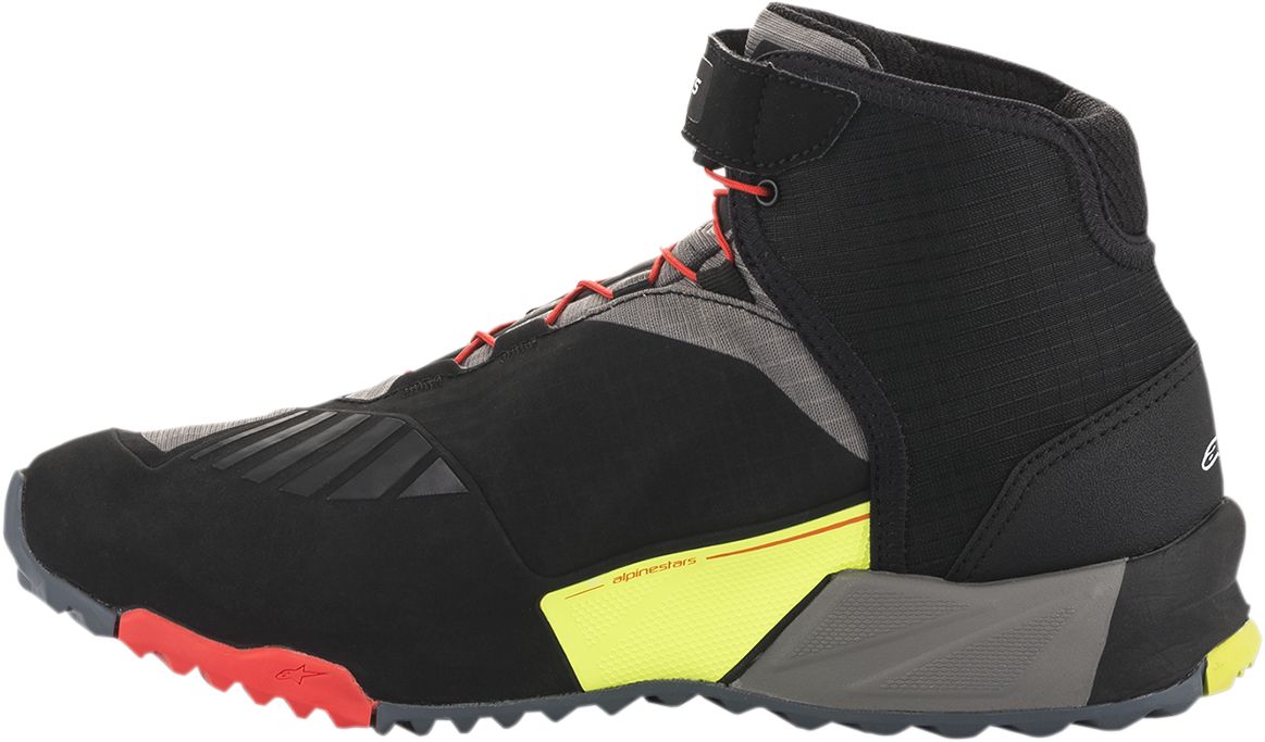 Alpinestars - CR-X Drystar® Shoes - Black/Red/Yellow Fluorescent