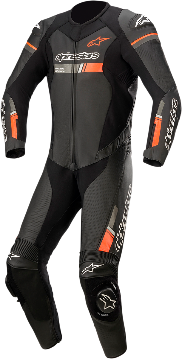 Alpinestars - GP Force Chaser 1-Piece Leather Suit - Black/Red Fluo