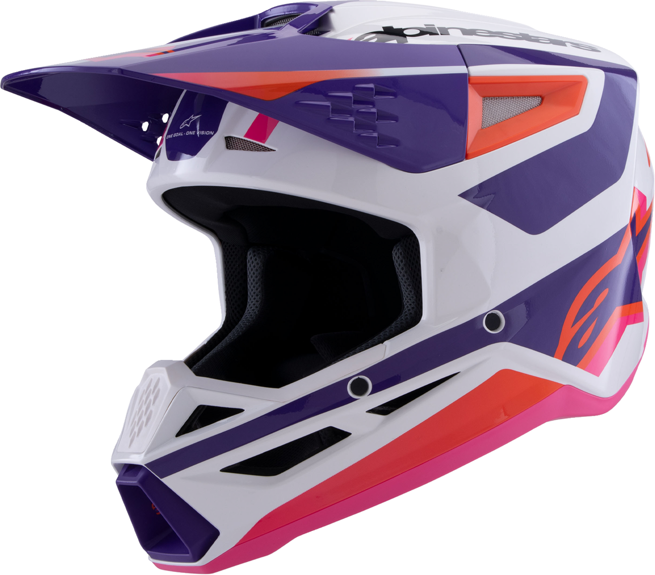 Alpinestars - SM3 Helmet - Heat - Gloss White/Purple/Pink