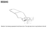 BSS043 - RIZOMA - STEALTH for Supersport Mirrors - Pair