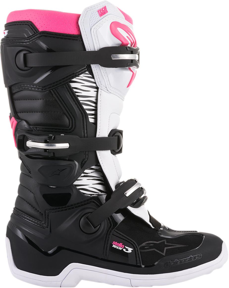 Alpinestars - Stella Tech 3 Boots - Black/White/Pink