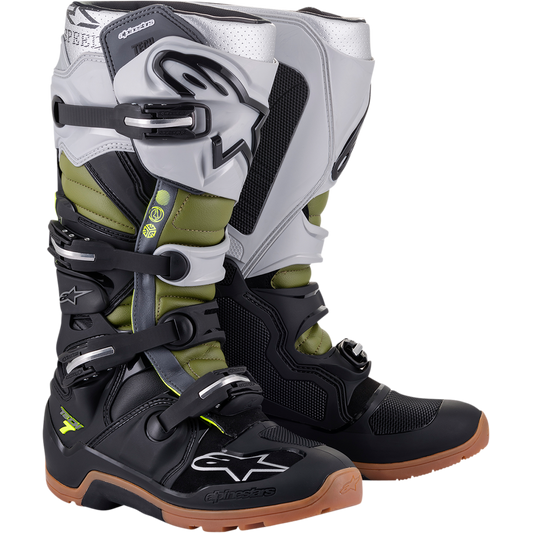 Alpinestars - Tech 7 Enduro Boots - Black/Silver/Green