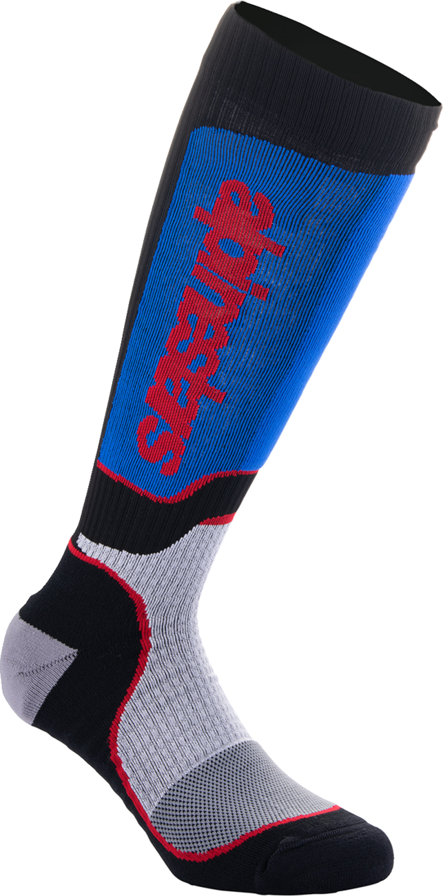 Alpinestars - Youth MX Plus Socks - Black/White/Blue/Red