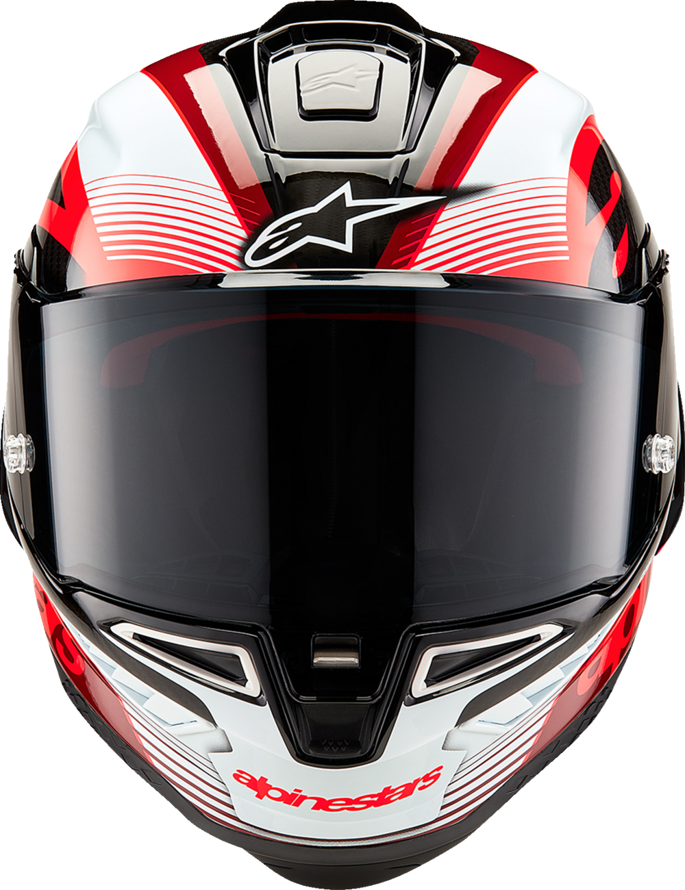 CLOSEOUT OS - Alpinestars - Supertech R10 Helmet - Team - Blk/Red/Wht - Size L
