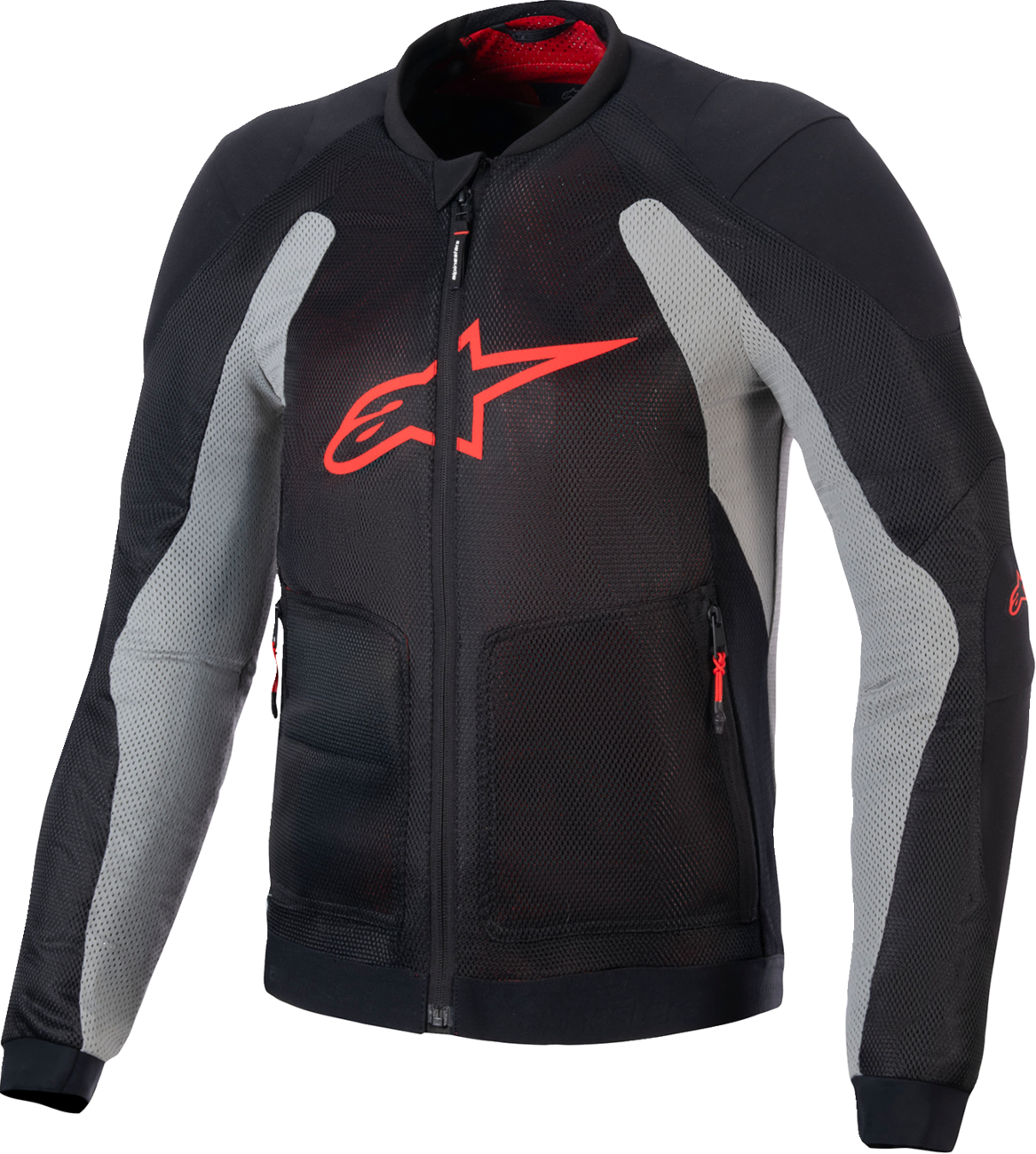 Alpinestars - Troop-Air Jacket - Black/Ash Gray/Bright Red