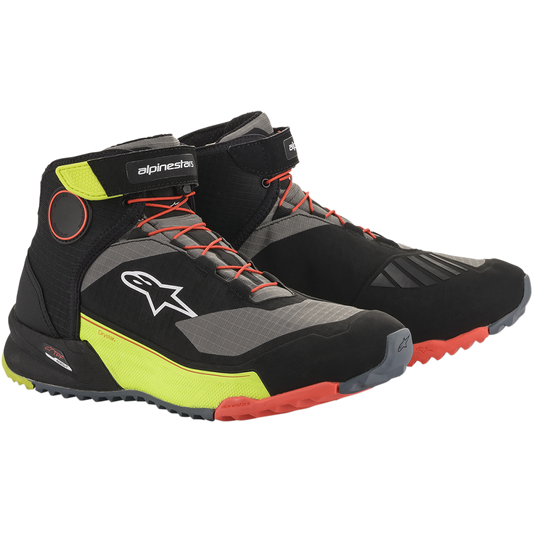 Alpinestars - CR-X Drystar® Shoes - Black/Red/Yellow Fluorescent