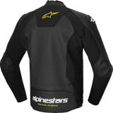 Alpinestars - Faster v3 Airflow Leather Jacket - Black/White/Yellow Fluo