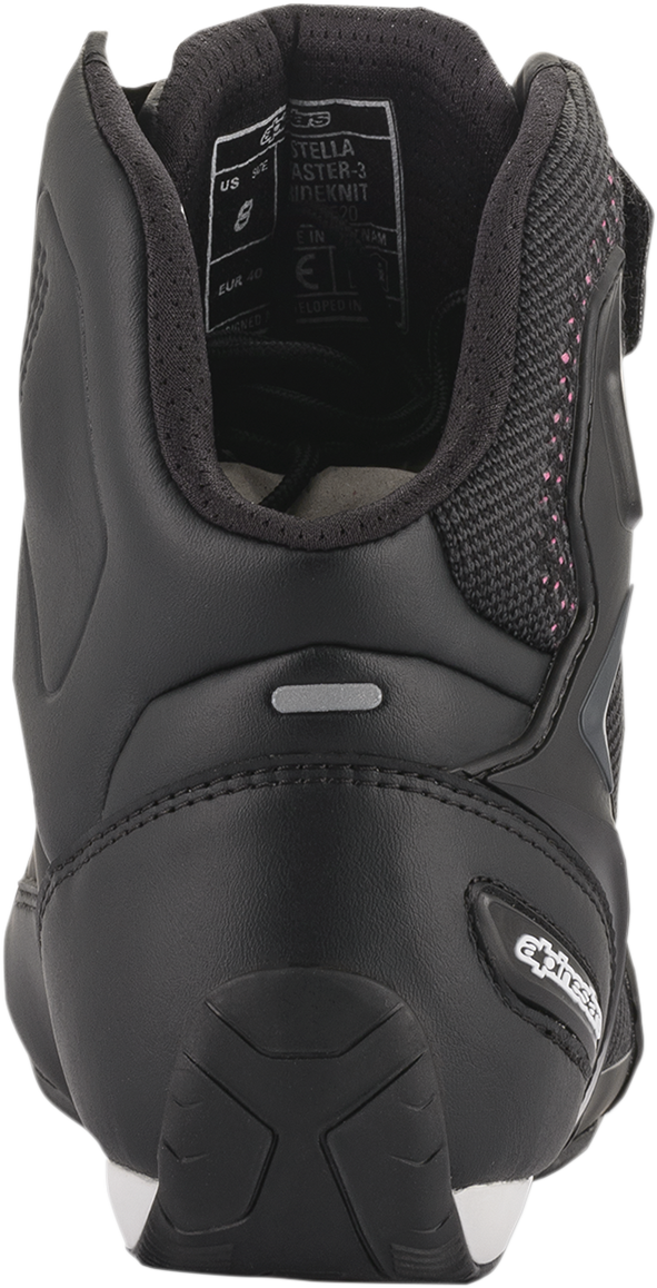 Alpinestars - Stella Faster-3 Rideknit Shoes - Black/Yellow/Pink