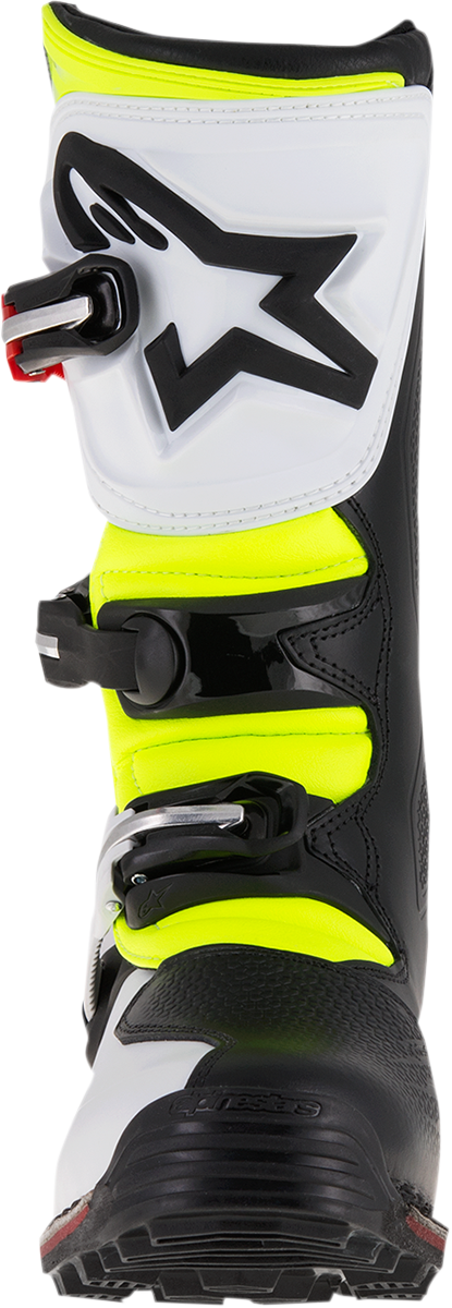 Alpinestars - Tech-T Boots - White/Red/Yellow Fluorescent/Black