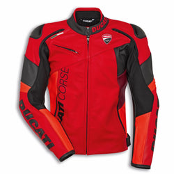 9810744 - Ducati Corse C6 Perforated Leather jacket - Red