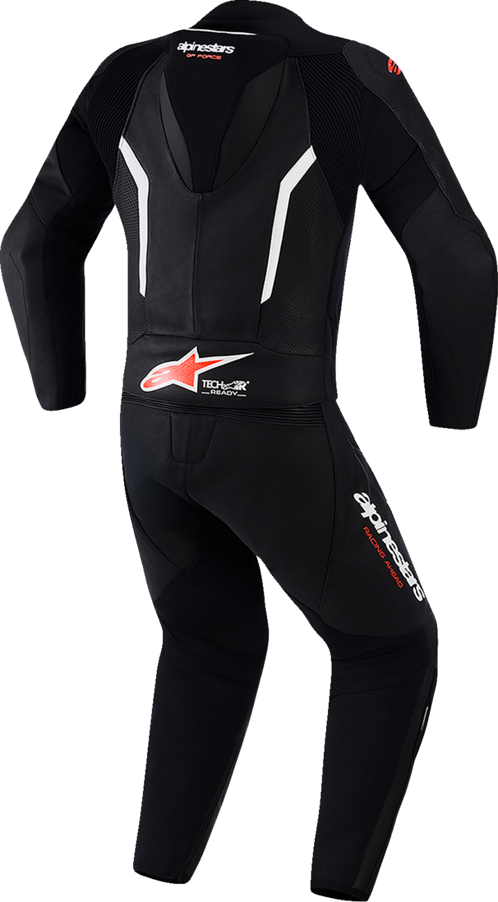 Alpinestars - GP Force v2 2-Piece Leather Suit - Black/White/Red Fluo