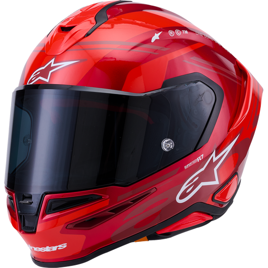 Alpinestars - Supertech R7 Helmet - 22.06 - A-Core - Gloss Red/White