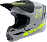 Alpinestars - Youth SM3 Helmet - Radium - Matte Gray/Black/Yellow Fluo