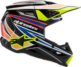 Alpinestars - Youth SM3 Helmet - Wurx - Gloss Black/Yellow Fluo/Blue/Red