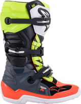 Alpinestars - Youth Tech 7S Boots - Black/Gray/Red/White/Yellow
