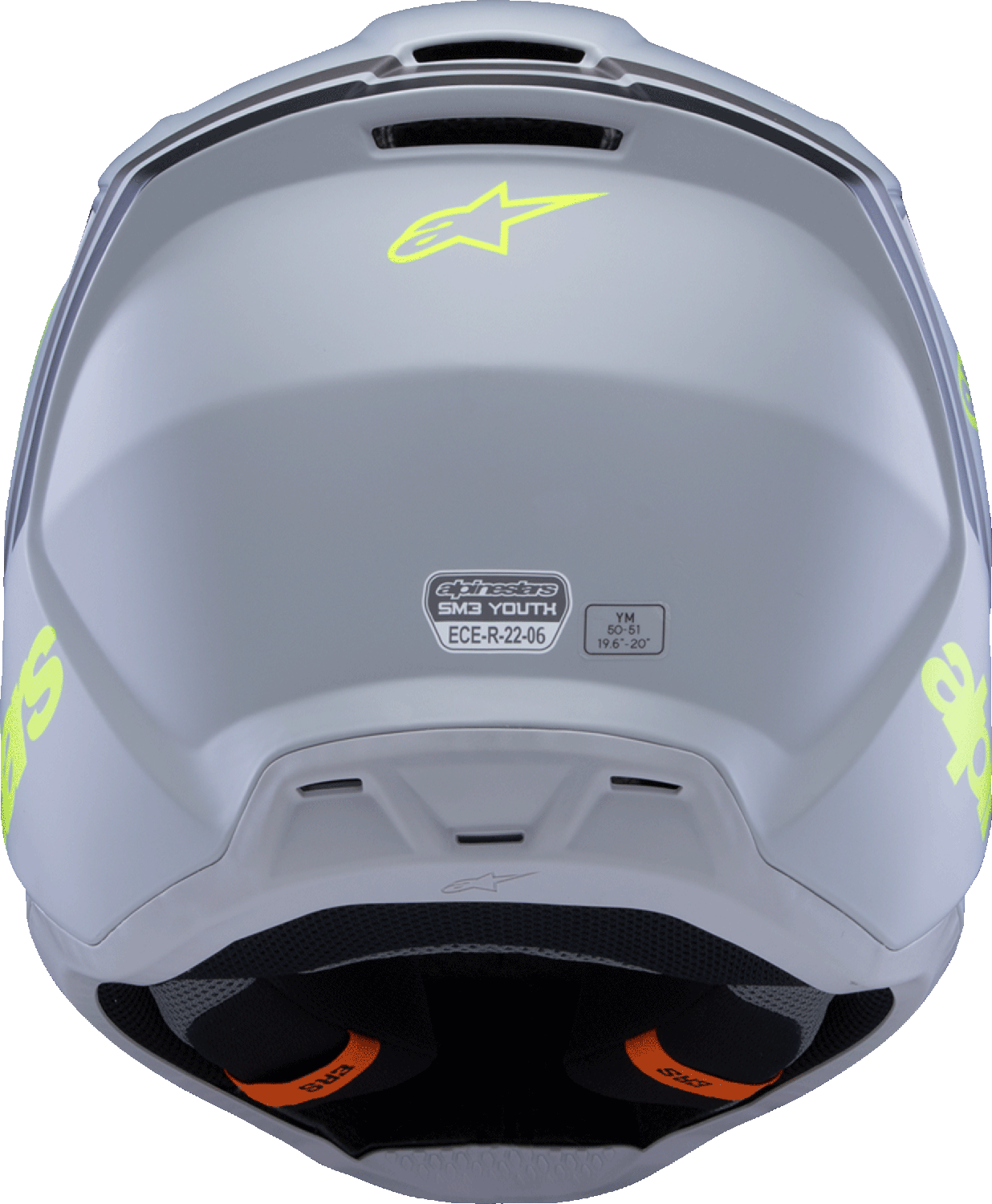 Alpinestars - Youth SM3 Helmet - Radium - Matte Gray/Black/Yellow Fluo
