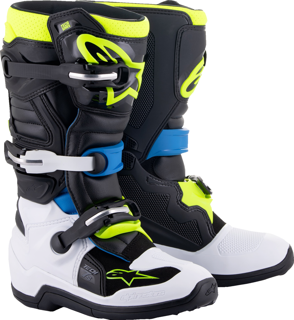 Alpinestars - Youth Tech 7S Boots - Black/Blue/Yellow