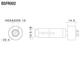 BSFR002 - RIZOMA - SGUARDO Signal Mount for Bar End Mirrors - 22mm