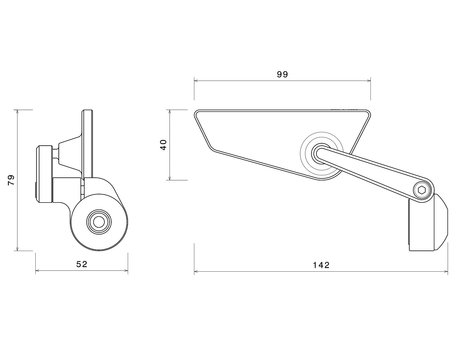 BS295 - RIZOMA - CUT-EDGE End Mount Mirror - RIGHT – Ducati Omaha