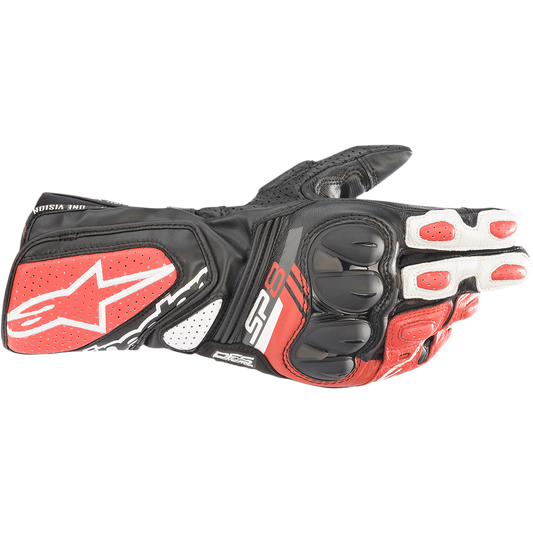Alpinestars - SP-8 V3 Gloves - Black/White/Bright Red