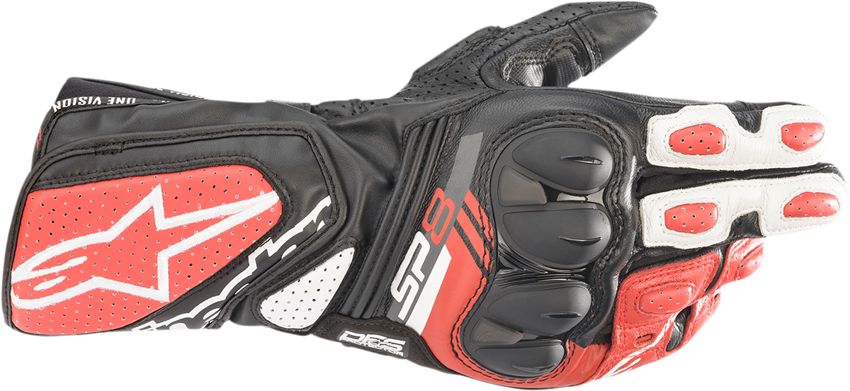 Alpinestars - SP-8 V3 Gloves - Black/White/Bright Red