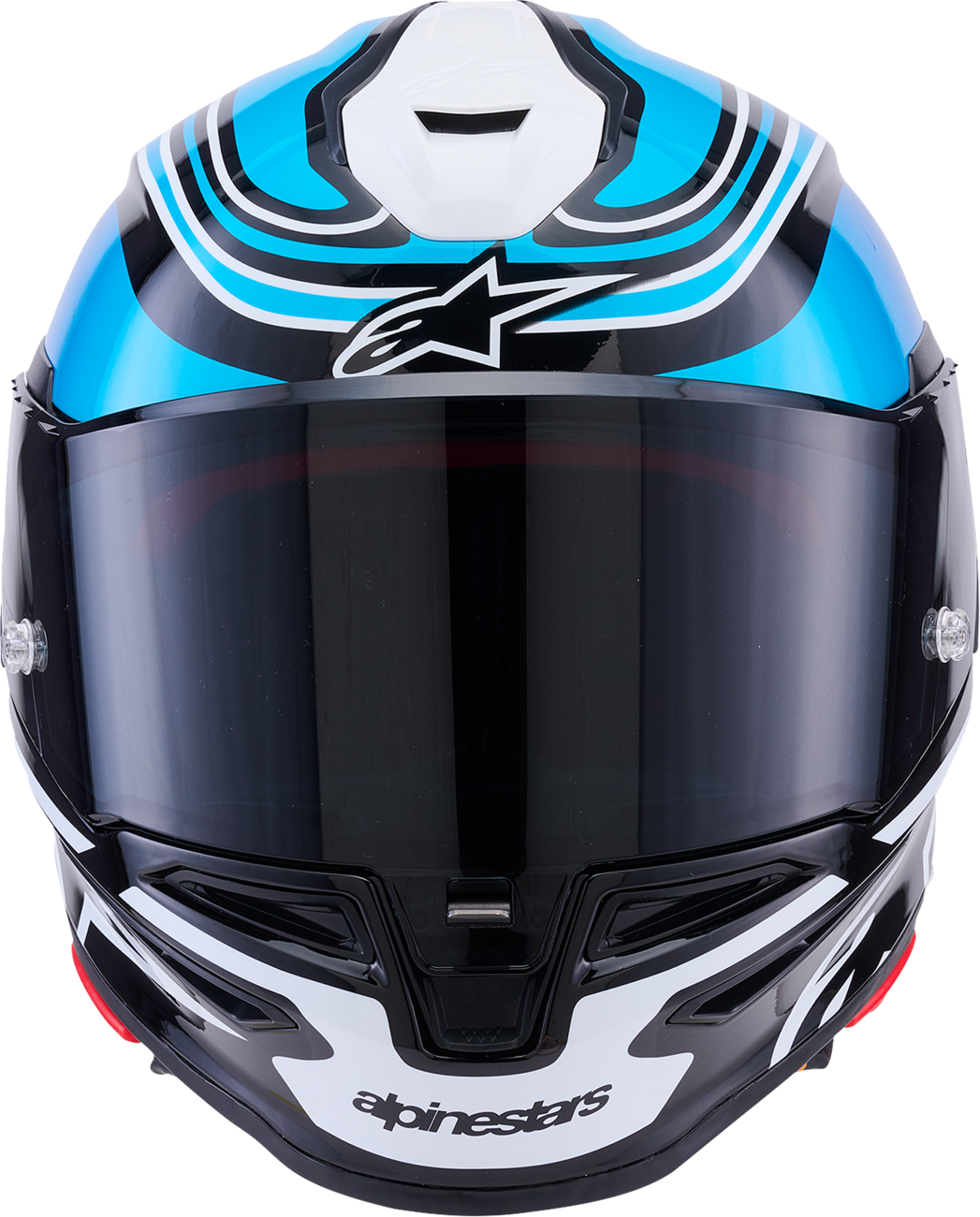 Alpinestars - Supertech R7 Helmet - Zeal - 22.06 - Gloss Black/Blue/Pink Fluo/White