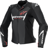 Alpinestars - Stella Faster v3 Leather Jacket - Black/White Fluo/Coral