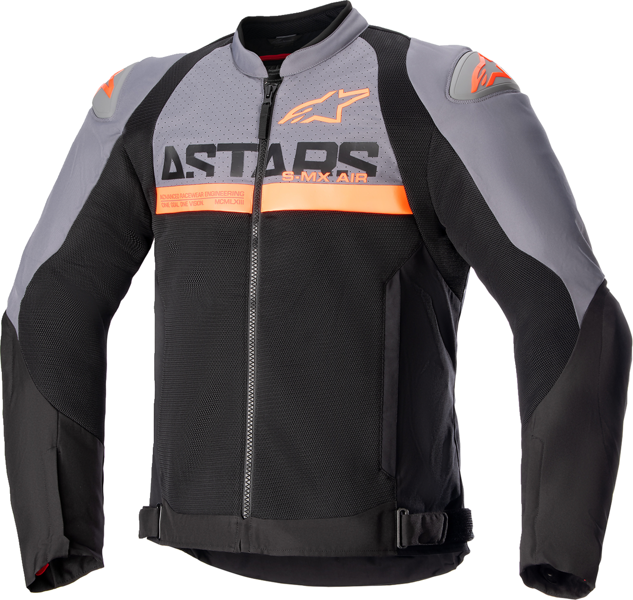 Alpinestars - SMX Air Jacket - Dark Gray/Black/Orange Fluo