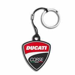 987704443 - Ducati Corse Shield Rubber Key Ring