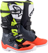 Alpinestars - Youth Tech 7S Boots - Black/Gray/Red/White/Yellow