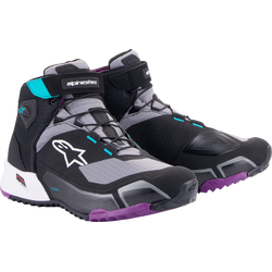Alpinestars - Stella CR-X Drystar® Shoes - Black/Gray/Teal/Purple