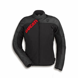 9810933 - Ducati Logo C1 2.0 Leather-fabric Jacket - WOMENS