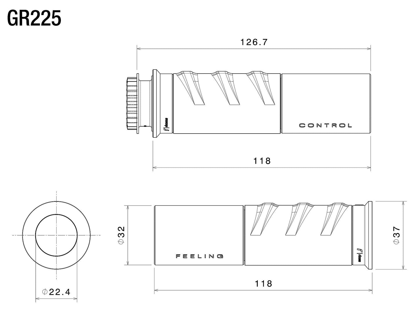 GR225 - RIZOMA - ICON Hand Grips