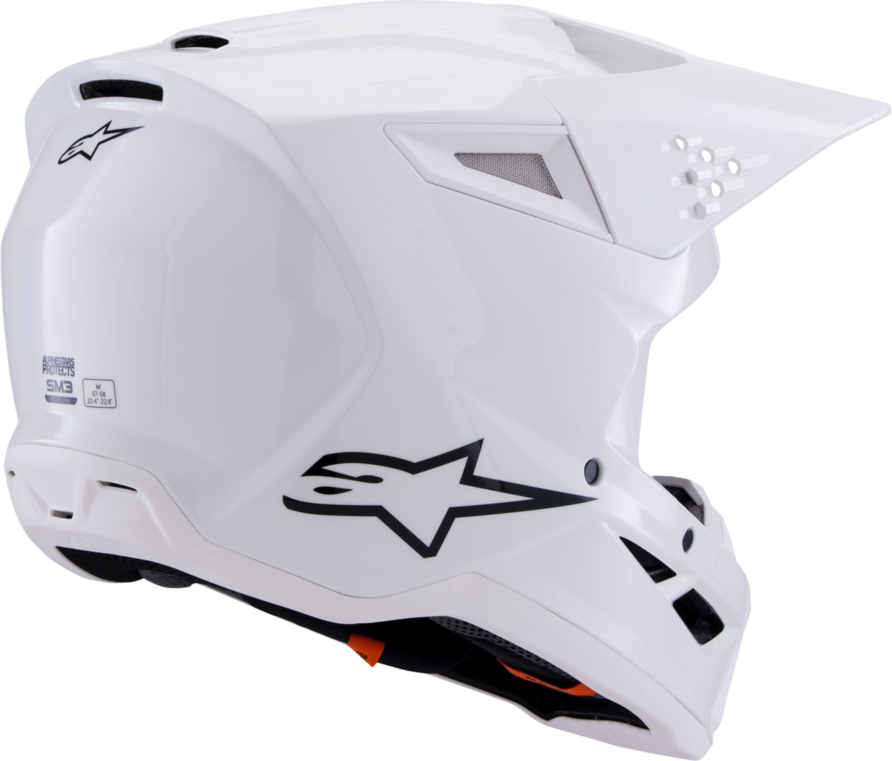 Alpinestars - SM3 Helmet - Solid - Gloss White