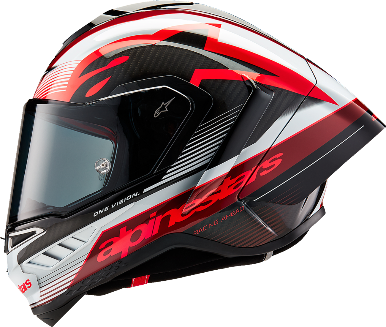 CLOSEOUT OS - Alpinestars - Supertech R10 Helmet - Team - Blk/Red/Wht - Size L
