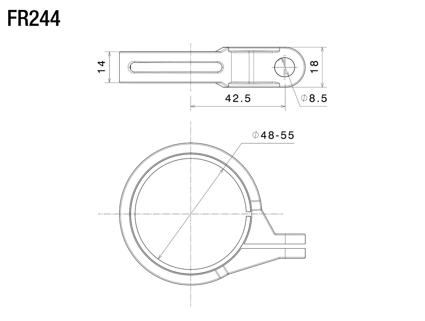 FR244 - RIZOMA - Mounting Kit For Front Turn Signals