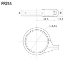 FR244 - RIZOMA - Mounting Kit For Front Turn Signals