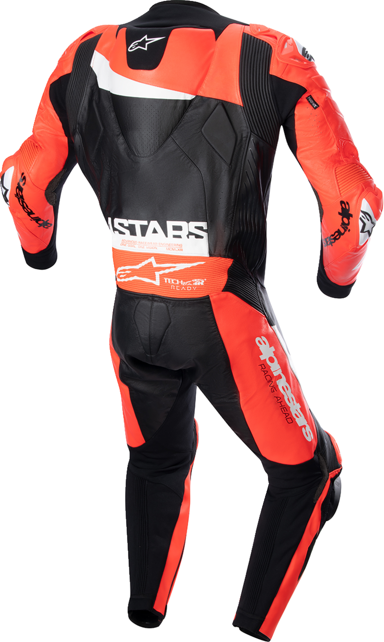 Alpinestars - GP Plus v4 Leather Suit - Black/Red Fluo/White