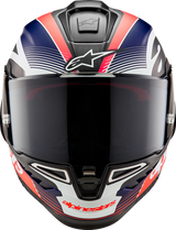 Alpinestars - Supertech R10 Helmet - Team - Matte Black/Carbon Red Fluo/Blue