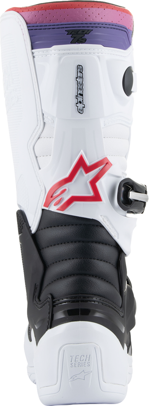 Alpinestars - Youth Tech 7S Boots - White/Black/Rainbow