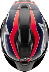 Alpinestars - Supertech R10 Helmet - Team - Matte Black/Carbon Red Fluo/Blue