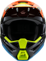 Alpinestars - Youth SM3 Helmet - Fray - Gloss Black/Orange/Yellow Fluo