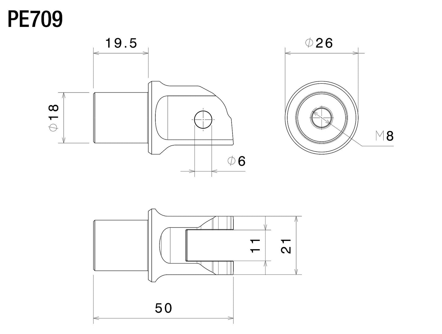 PE709 - RIZOMA - Peg Mounting Kit
