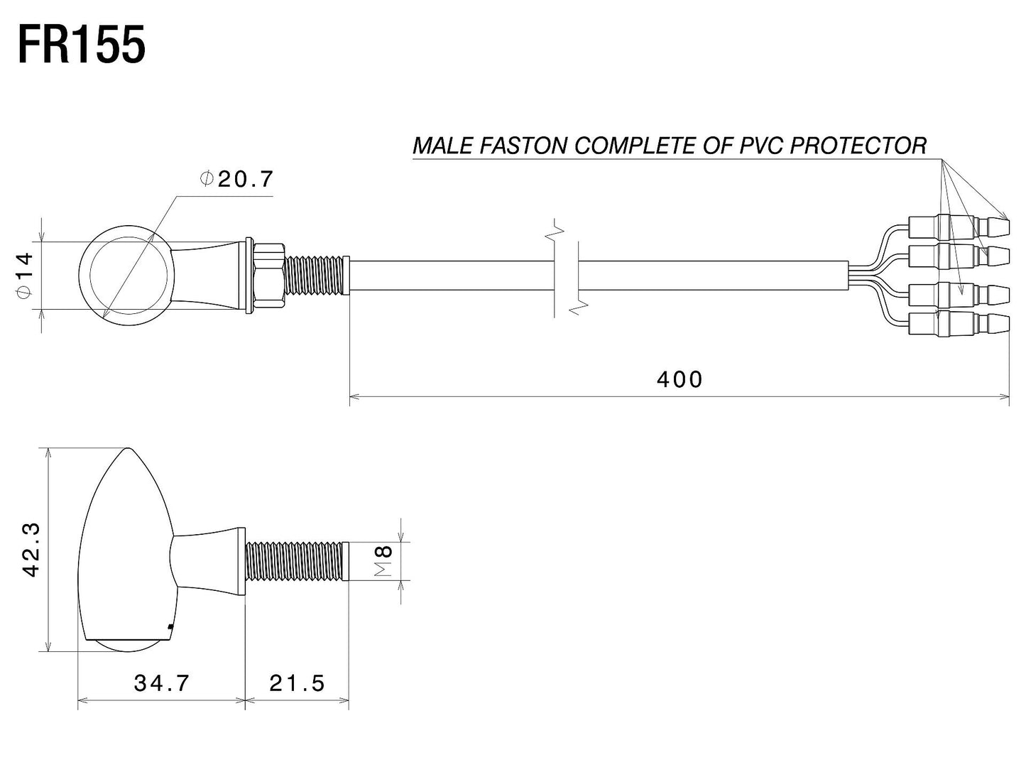 FR155 - RIZOMA - CLUB S Turn signal/Tail light/Brake light