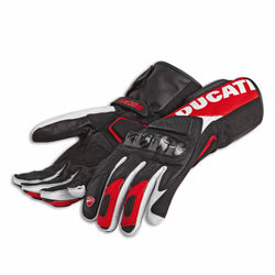 98107707 - Ducati Performance C3 Leather gloves - Red/White