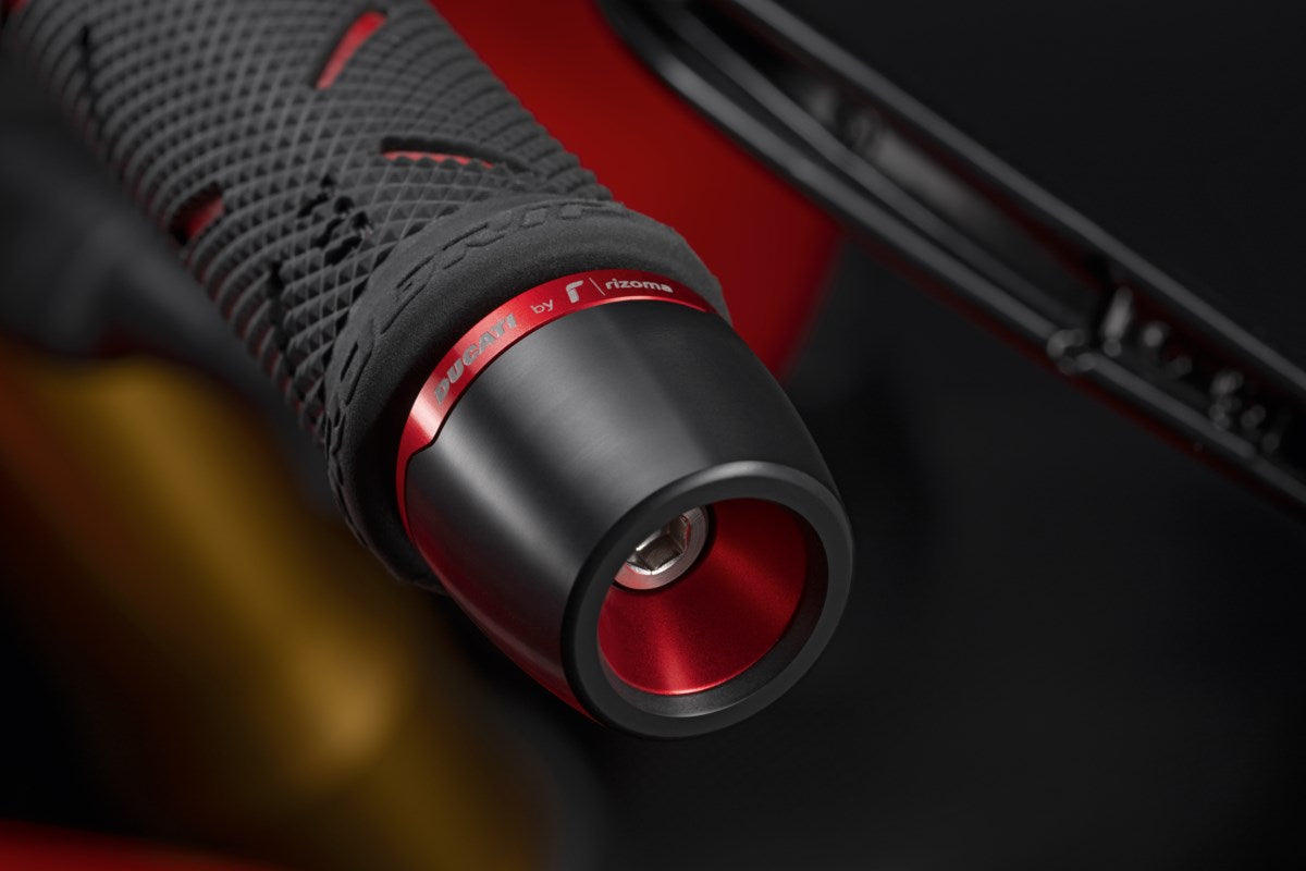 97380861AB - BILLET BAR END HANDLEBAR COUNTERWEIGHTS - RED