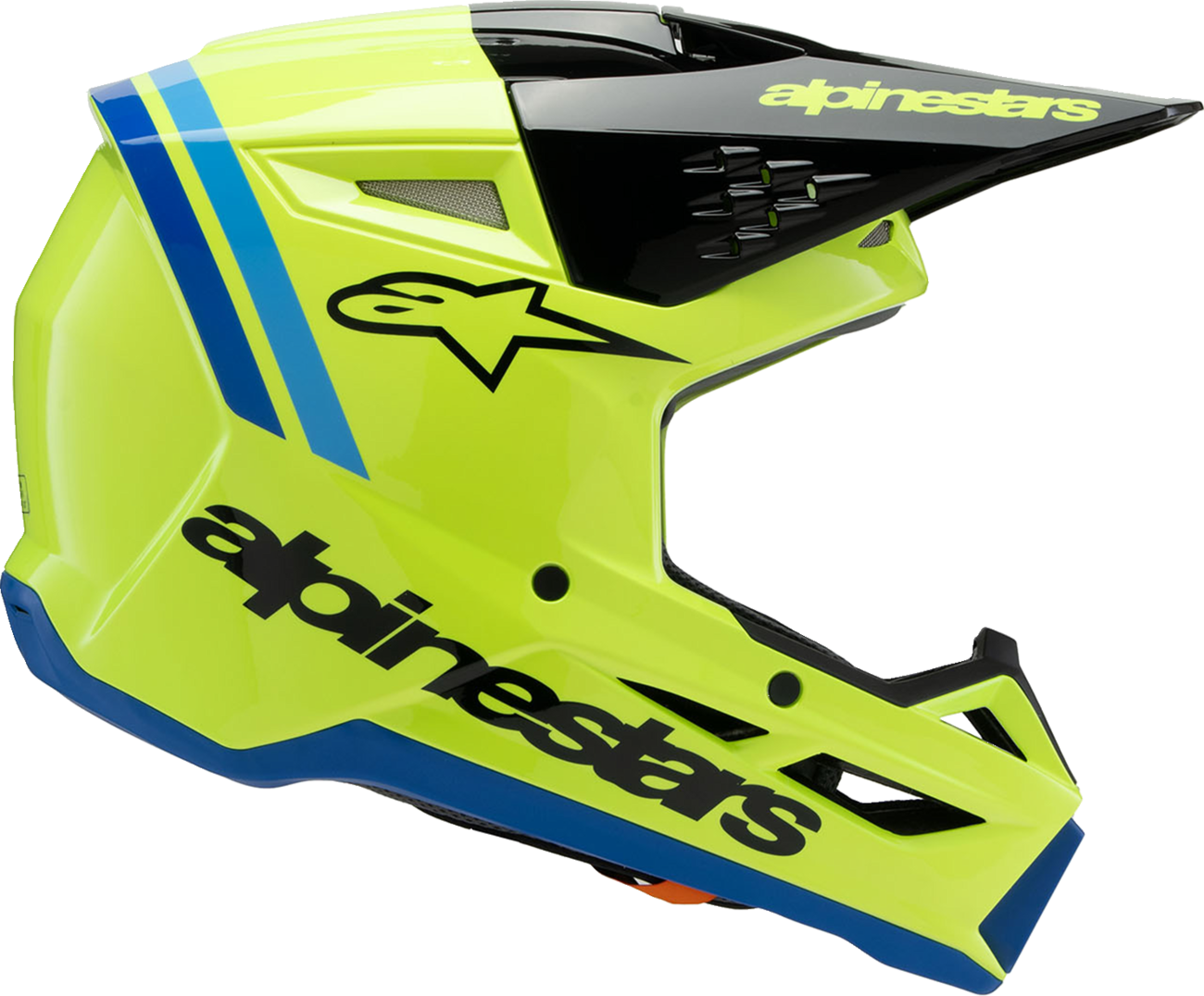 Alpinestars - Youth SM3 Helmet - Radium - Gloss Yellow Fluo/Black/Blue