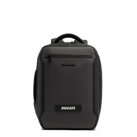 987805095 - D-Piquadro Lock Backpack - BLACK