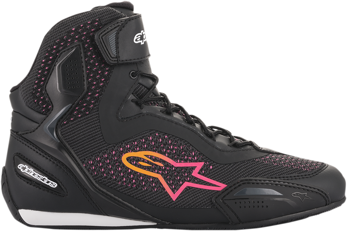 Alpinestars - Stella Faster-3 Rideknit Shoes - Black/Yellow/Pink