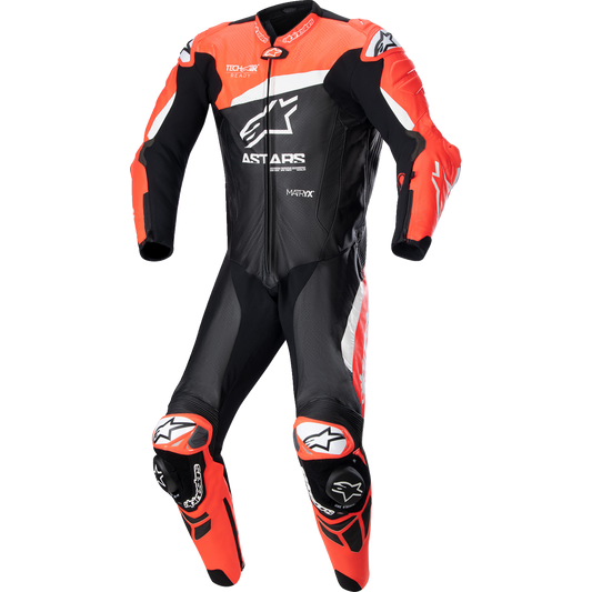Alpinestars - GP Plus v4 Leather Suit - Black/Red Fluo/White